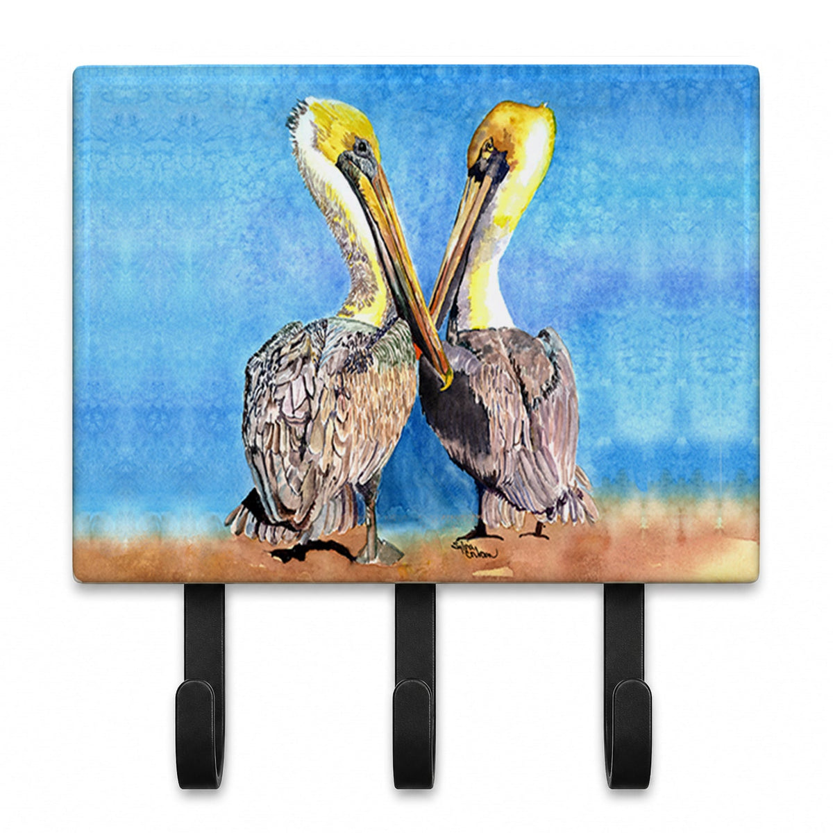 Pelican Leash or Key Holder Wall Hooks, Coat Rack Wall Mount, for Hanging Keys, Towels, Aprons, Leashes