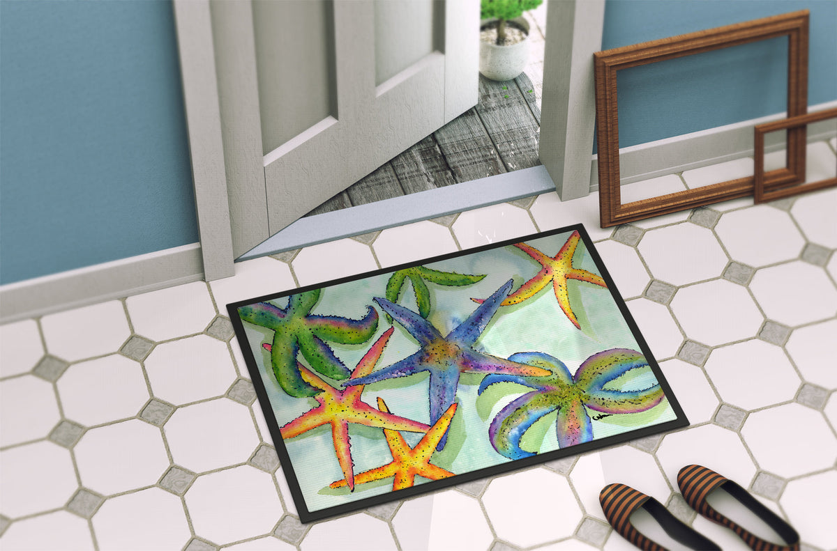 Starfish Doormat Indoor Outdoor 18H X 27W Front Door Mat Rugs for Entryway, Non Slip Washable