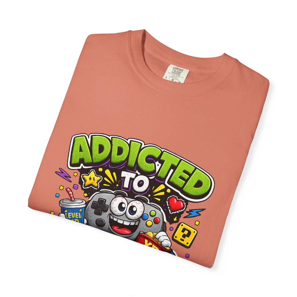 Addicted to Video Games T-Shirt | Gamer Controller Graphic Tee