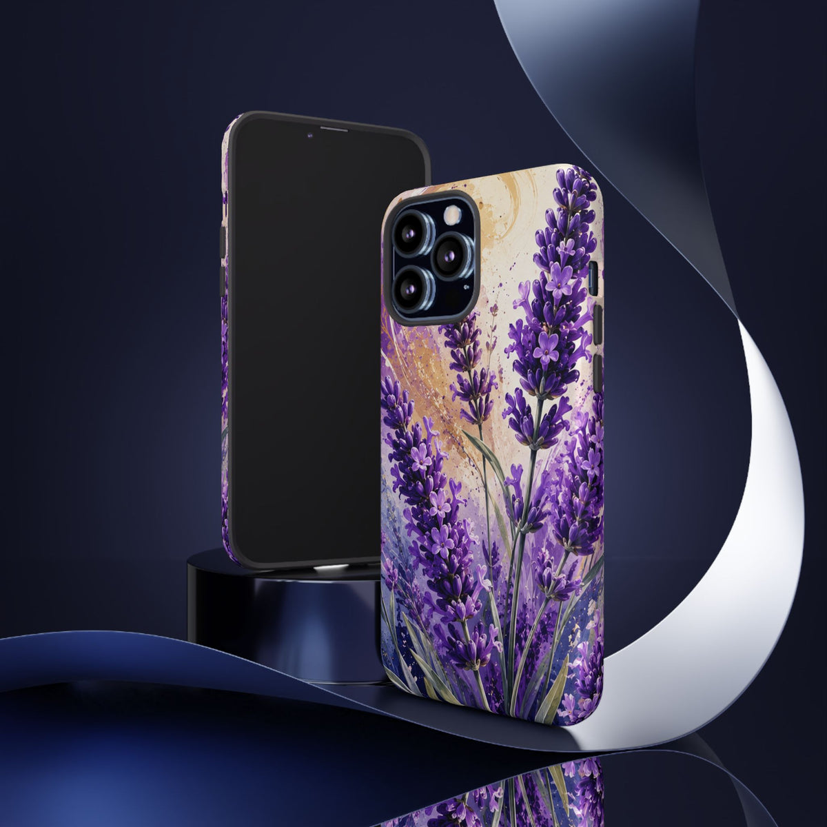 Lavender Bouquet Tough Phone Case — Protective Floral iPhone Case