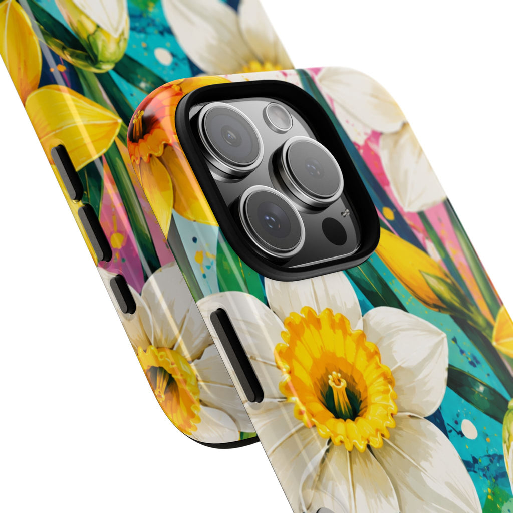 Daffodil Floral Phone Case — Bright Spring Garden Protective Cover