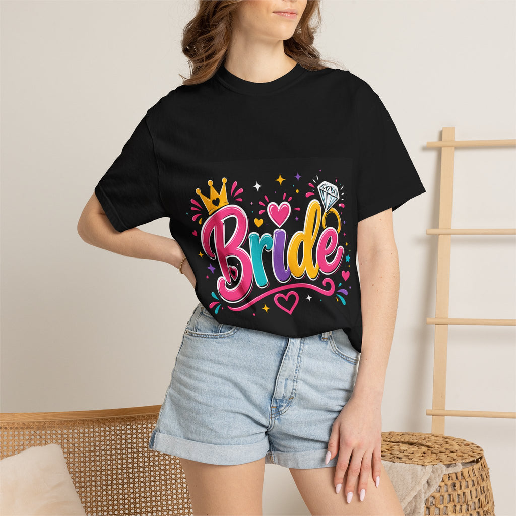 Bride Colorful Script Tee | Bridal Bachelorette Shirt