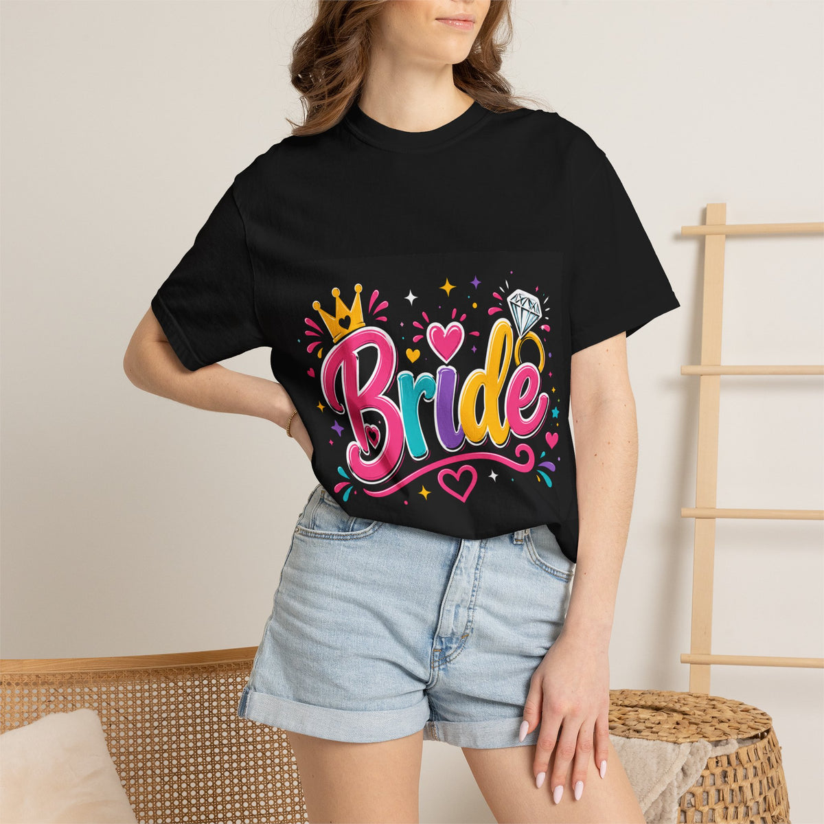 Bride Colorful Script Tee | Bridal Bachelorette Shirt