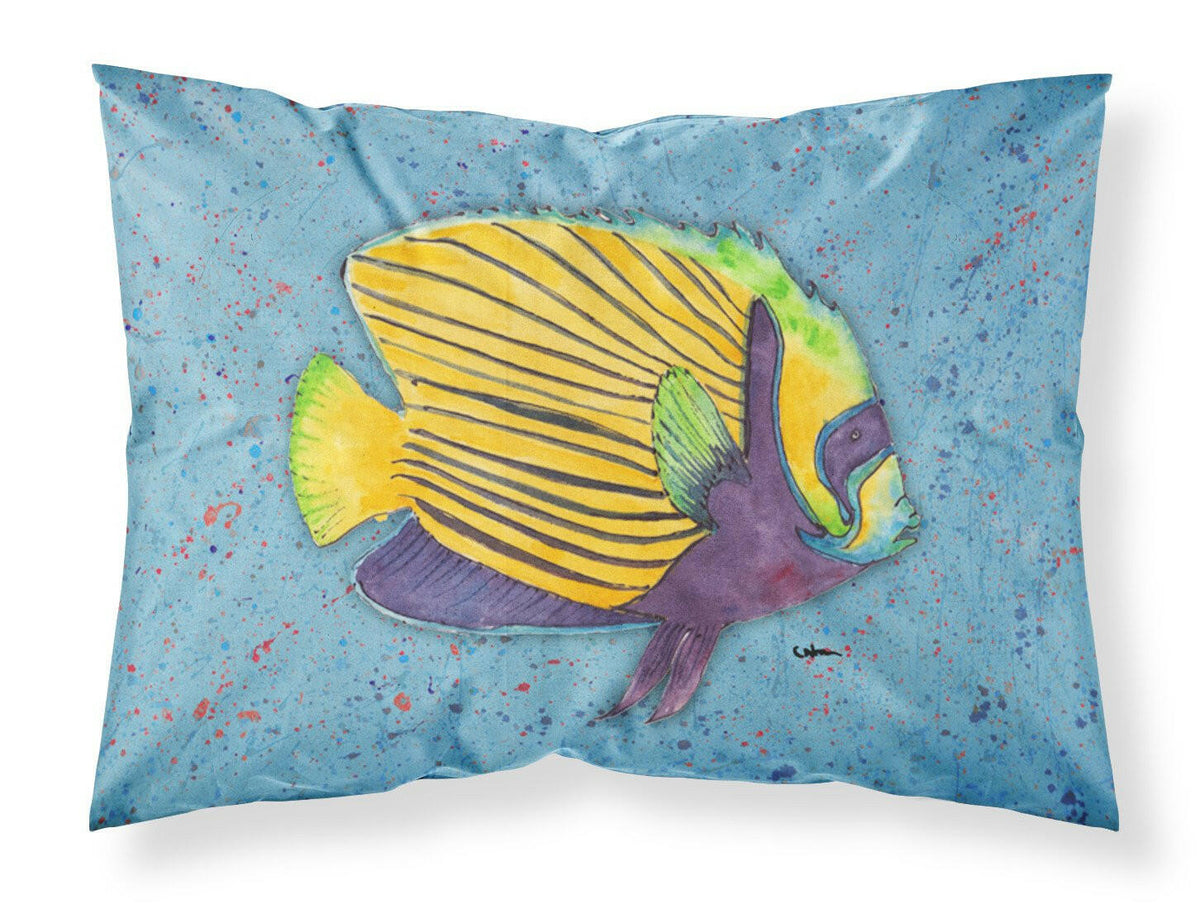 Tropical Fish on Blue Standard Pillowcase Lightweight Super Soft Easy Care Decorative Artwork Pillowcase, Standard