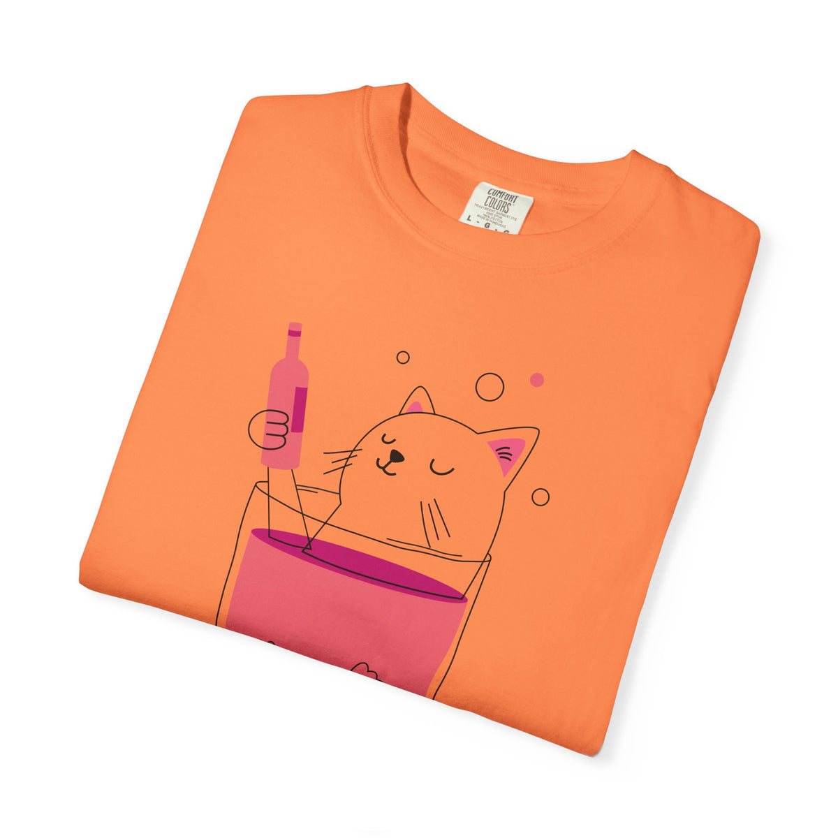 Cat in Wine Glass T-shirt | be good do good design