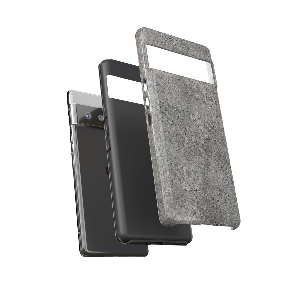 Concrete Texture Phone Case — Rugged Grey Protective iPhone Cover