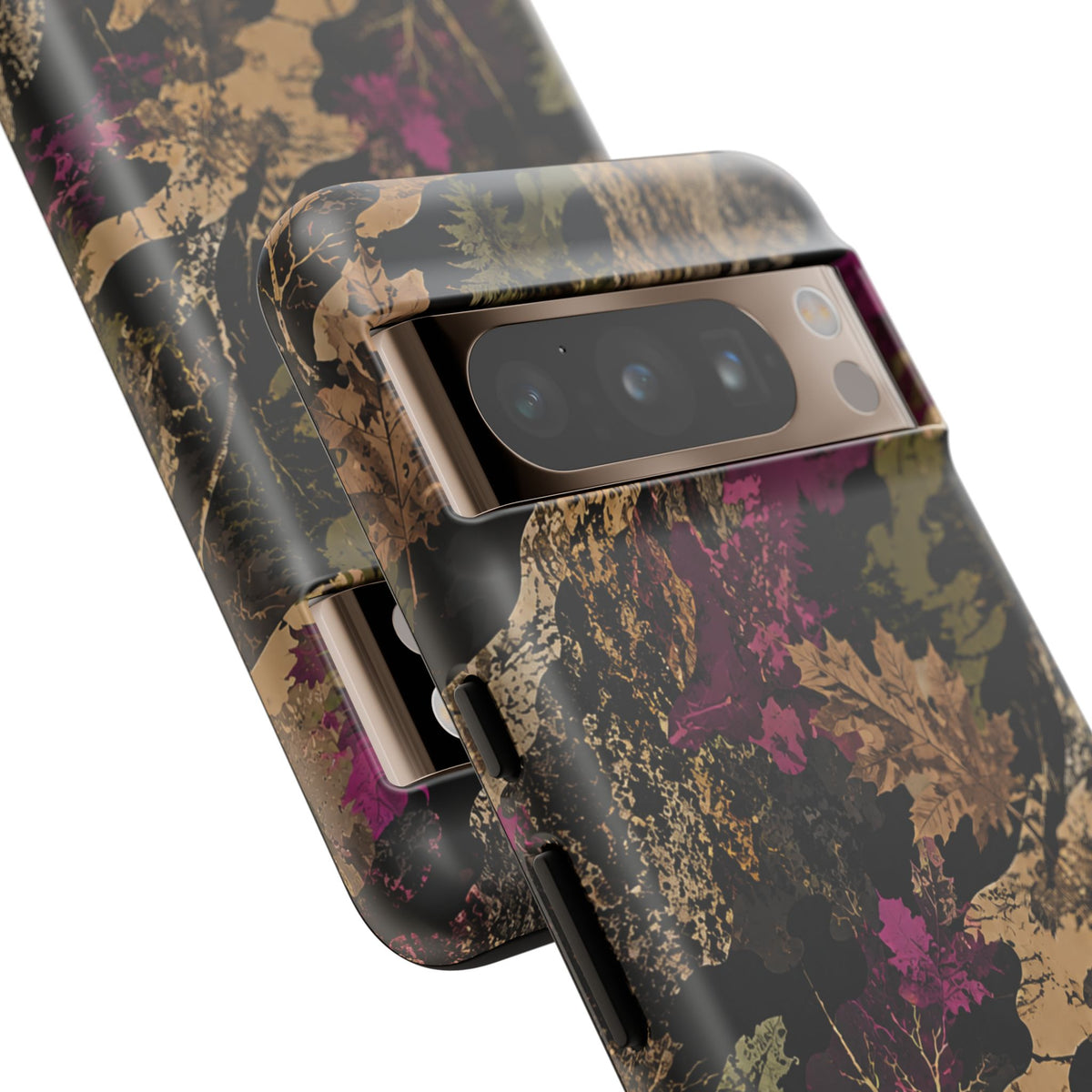 Camo Floral Tough Phone Case — Rugged Nature-Inspired Protection