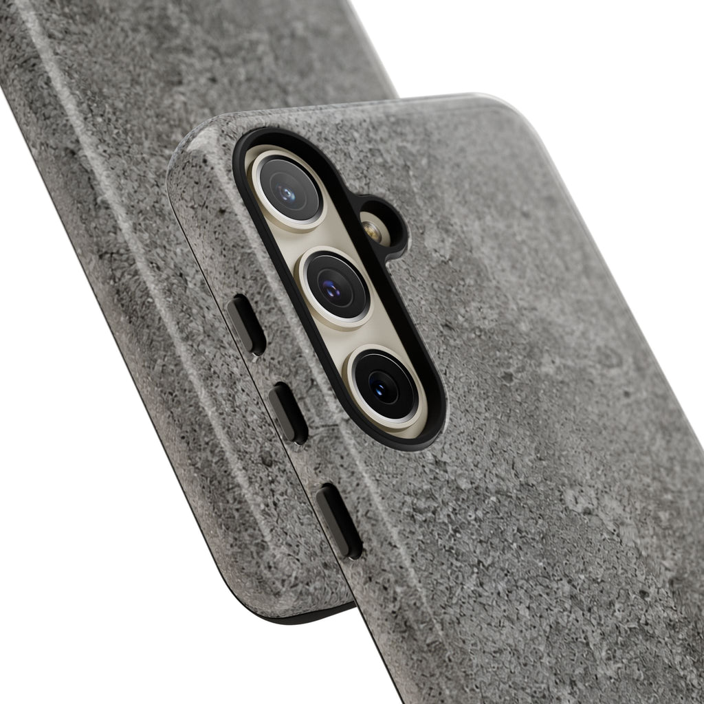 Concrete Texture Phone Case — Rugged Grey Protective iPhone Cover
