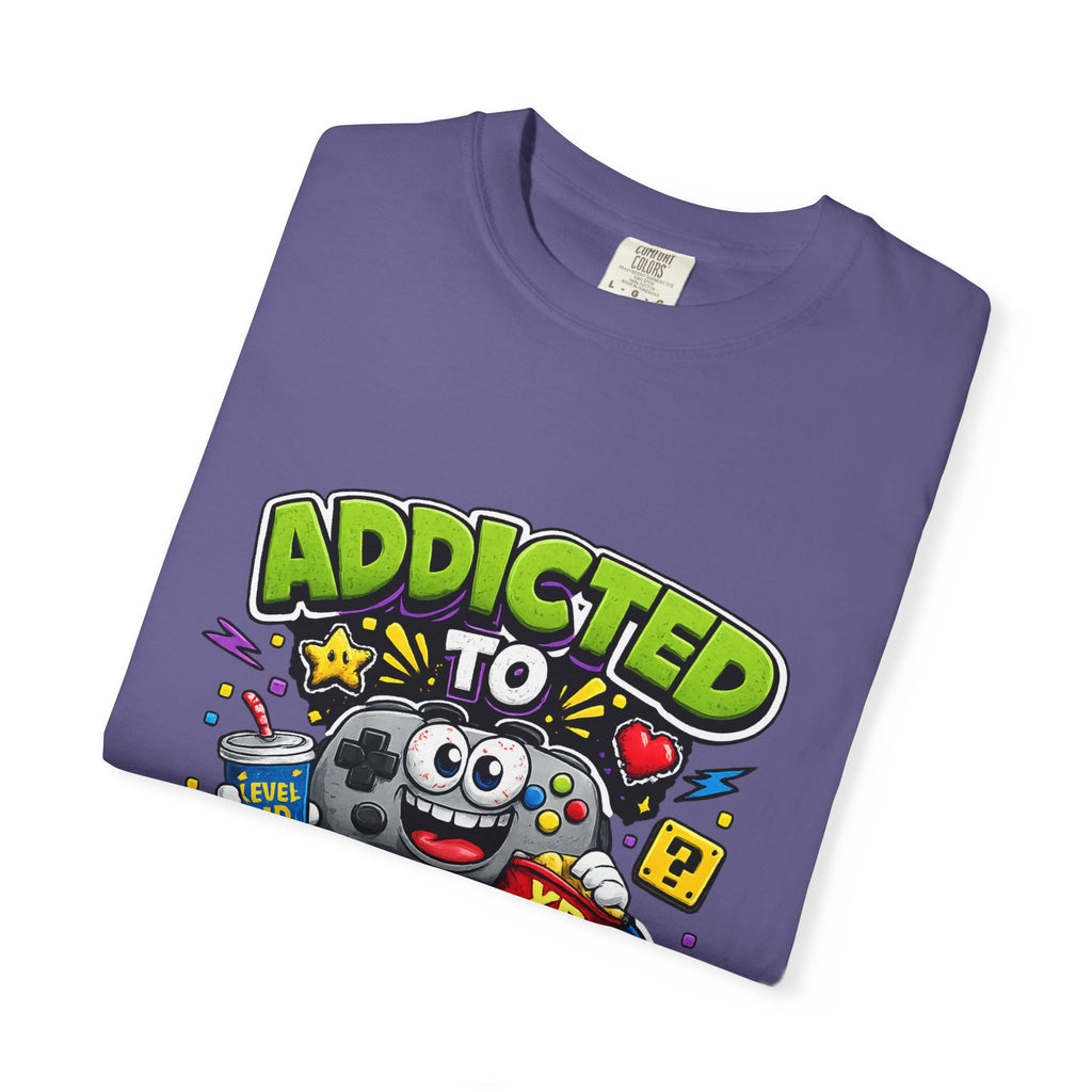 Addicted to Video Games T-Shirt | Gamer Controller Graphic Tee