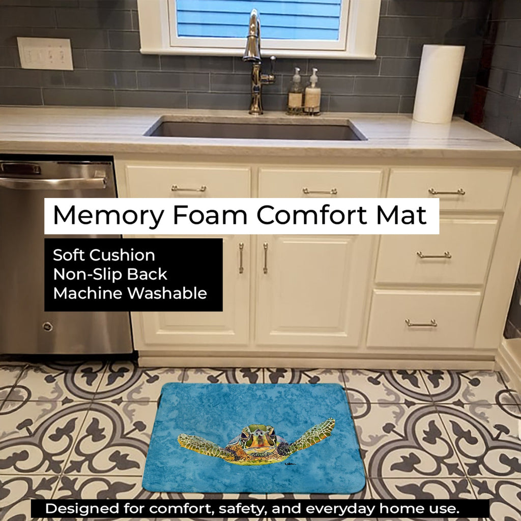 Turtle Memory Foam Kitchen Mat Machine Washable Anti-Fatigue Cushion Comfort Bath or Kitchen Rug