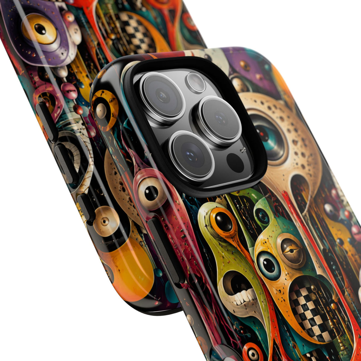 Surreal Monster Art Phone Case — Colorful Abstract Creature Design