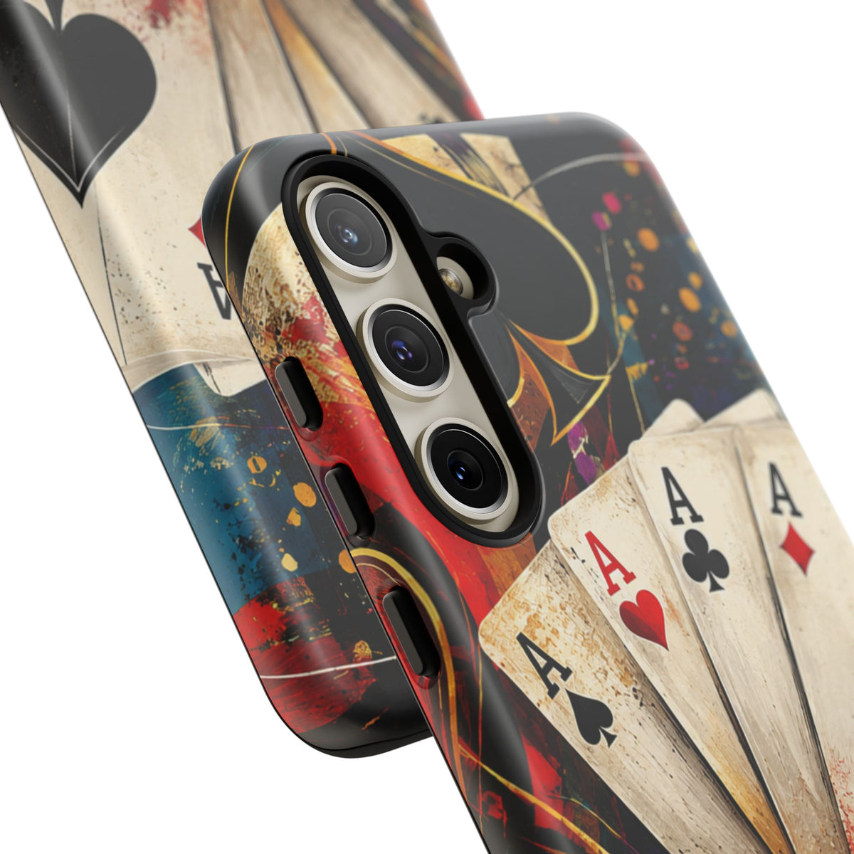 Casino Poker Ace Phone Case — Vintage Playing Cards & Chips Protective Cover