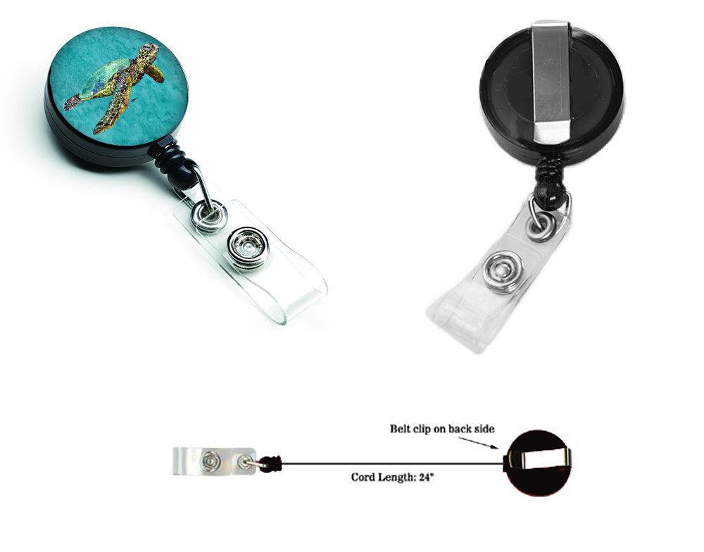 Turtle Retractable Badge Reel for Nurses ID Badge Holder with Clip Retractable Employee Badge Holder, Belt Clip