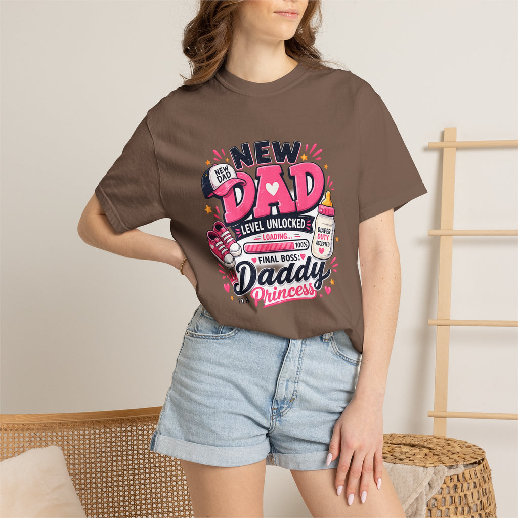 New Dad Level Unlocked T-shirt | Daddy to a Princess