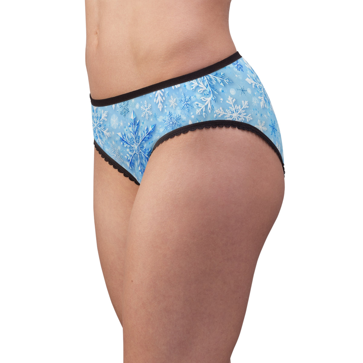 Snowflake Print Women's Briefs — Cozy Winter Holiday Underwear