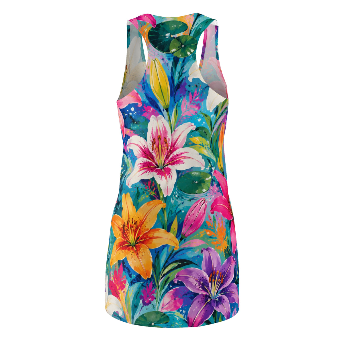 Floral Watercolor Racerback Dress