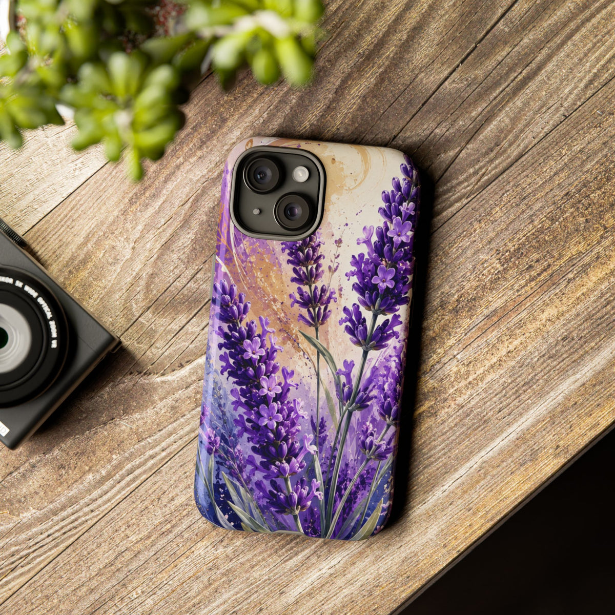 Lavender Bouquet Tough Phone Case — Protective Floral iPhone Case