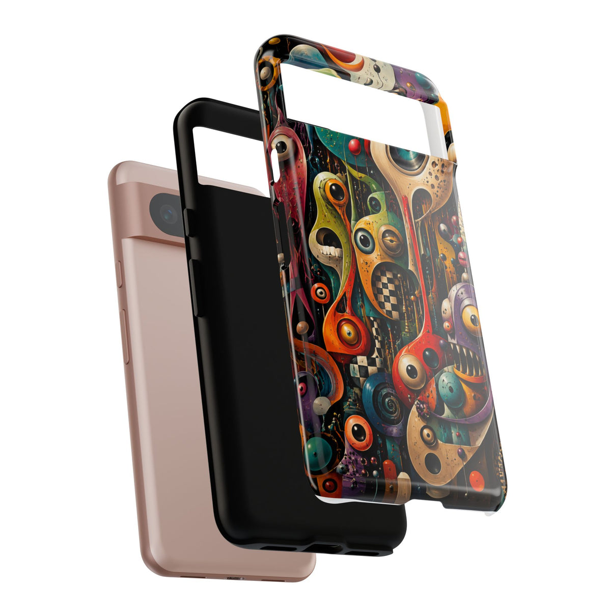 Surreal Monster Art Phone Case — Colorful Abstract Creature Design