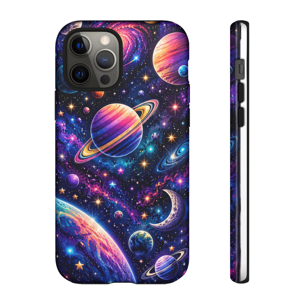 Colorful Galaxy Planets phone case | Tough Case