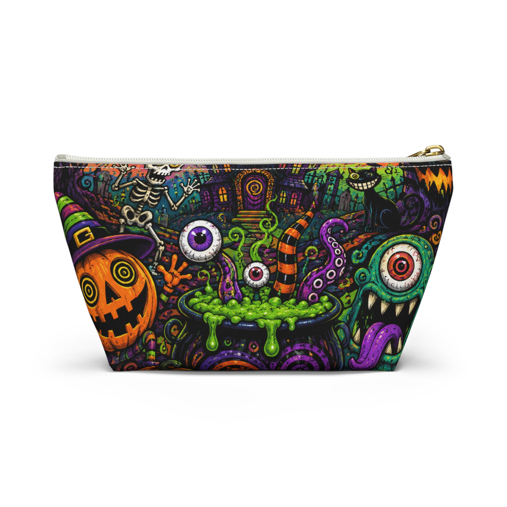 Spooky Halloween Haunted House Accessory Pouch