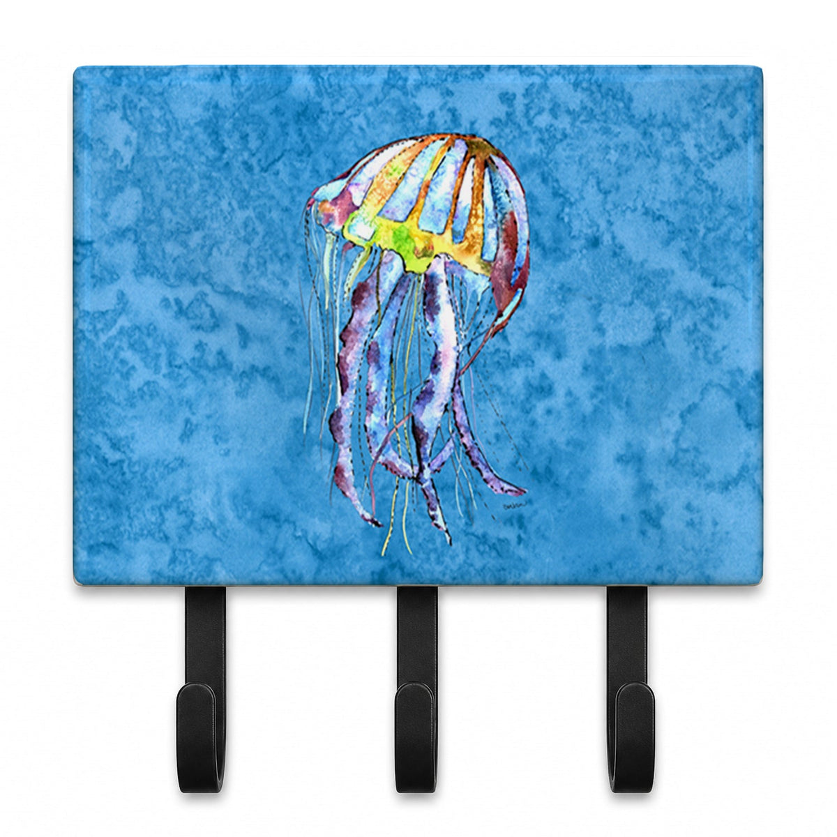 Jellyfish Leash or Key Holder Wall Hooks, Coat Rack Wall Mount, for Hanging Keys, Towels, Aprons, Leashes