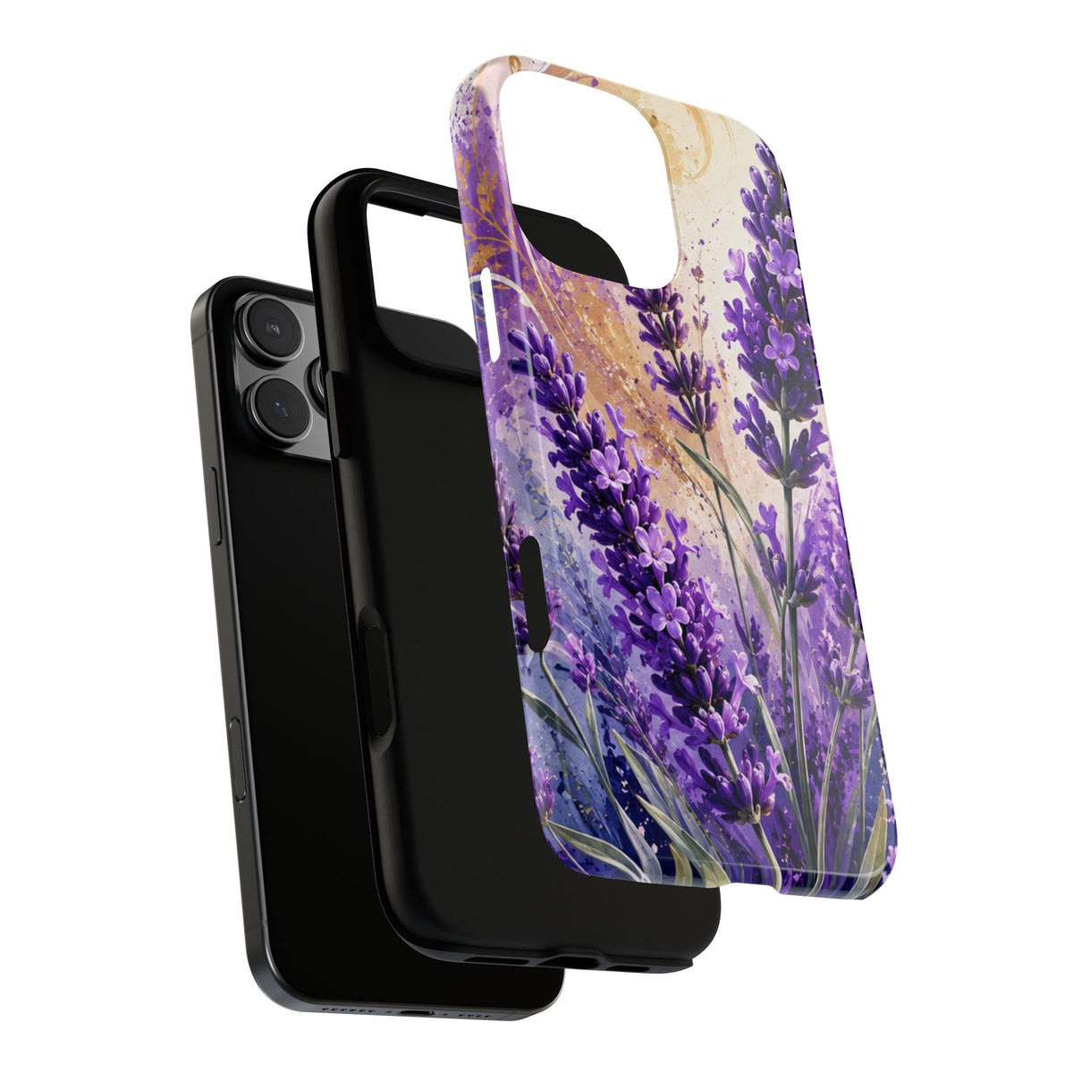 Lavender Bouquet Tough Phone Case — Protective Floral iPhone Case