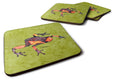 Frog Foam Coasters Set of 4 Cup Coasters for Indoor Outdoor, Tabletop Protection, Anti Slip, Mouse pad Material
