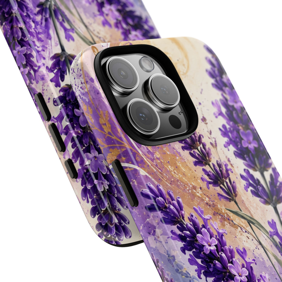 Lavender Bouquet Tough Phone Case — Protective Floral iPhone Case