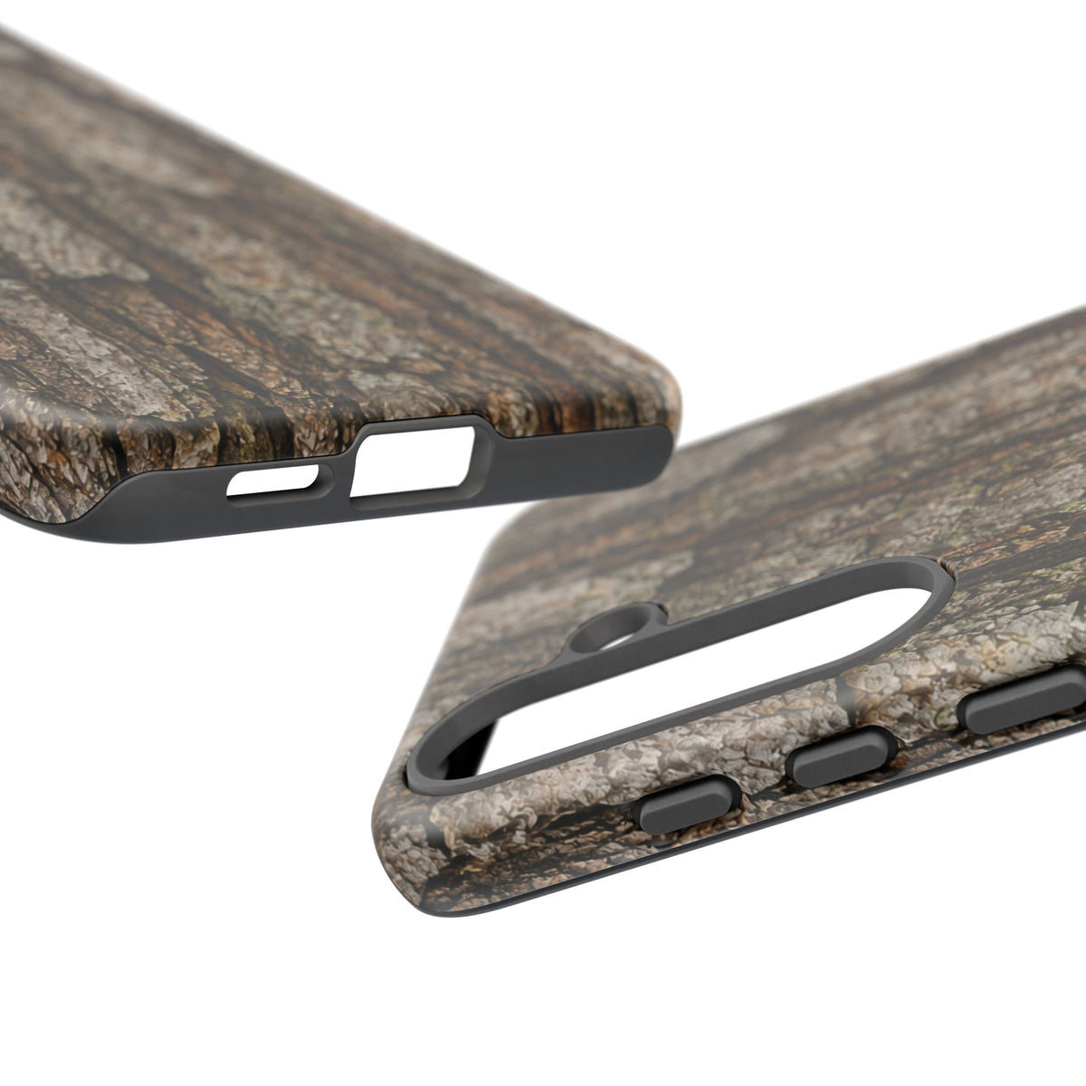 Bark Texture Phone Case - Rugged Woodland Camouflage for Nature Lovers