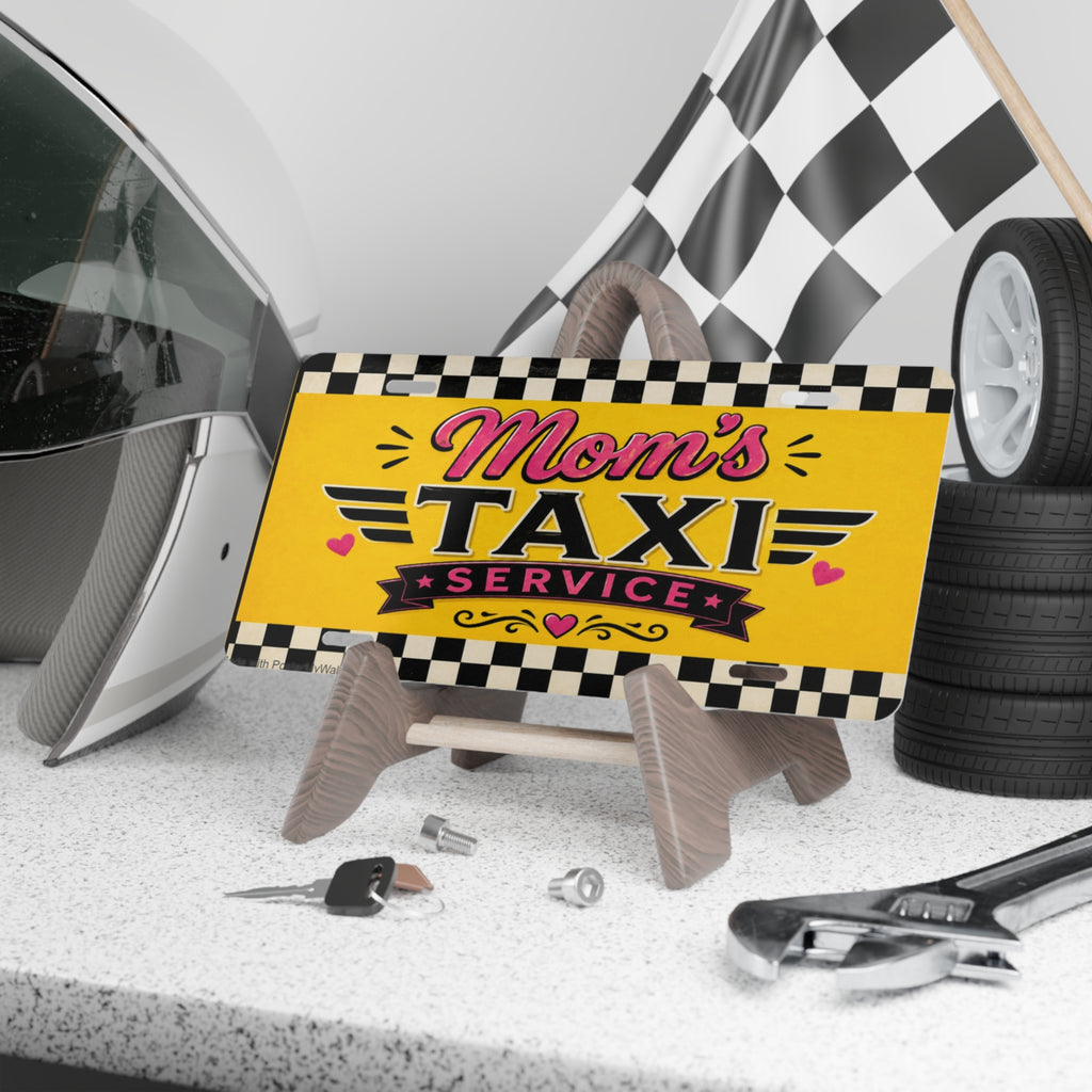 Mom's Taxi Service Vanity Plate | Decorative License Plate
