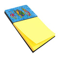 Troical Fish and Seaweed on Blue Watercolor Sticky Note Holder Refillable Dispenser Desk Accessory 3x3 Pad Gift