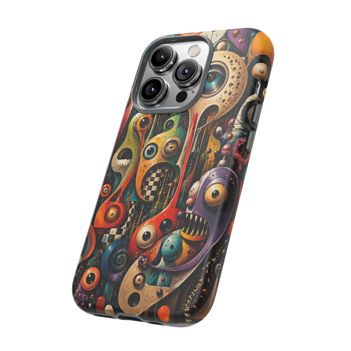 Surreal Monster Art Phone Case — Colorful Abstract Creature Design