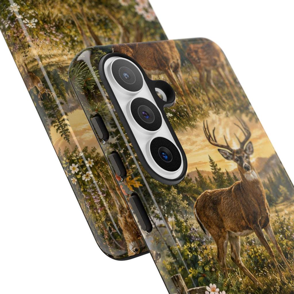 Deer Forest Phone Case — Woodland Bucks Nature iPhone Cover