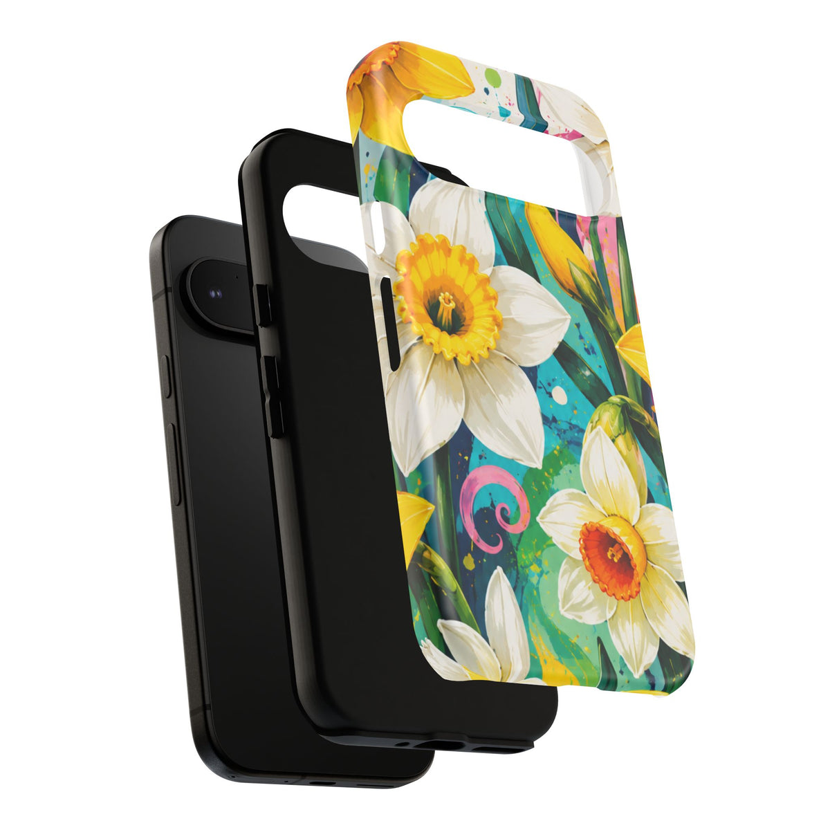 Daffodil Floral Phone Case — Bright Spring Garden Protective Cover