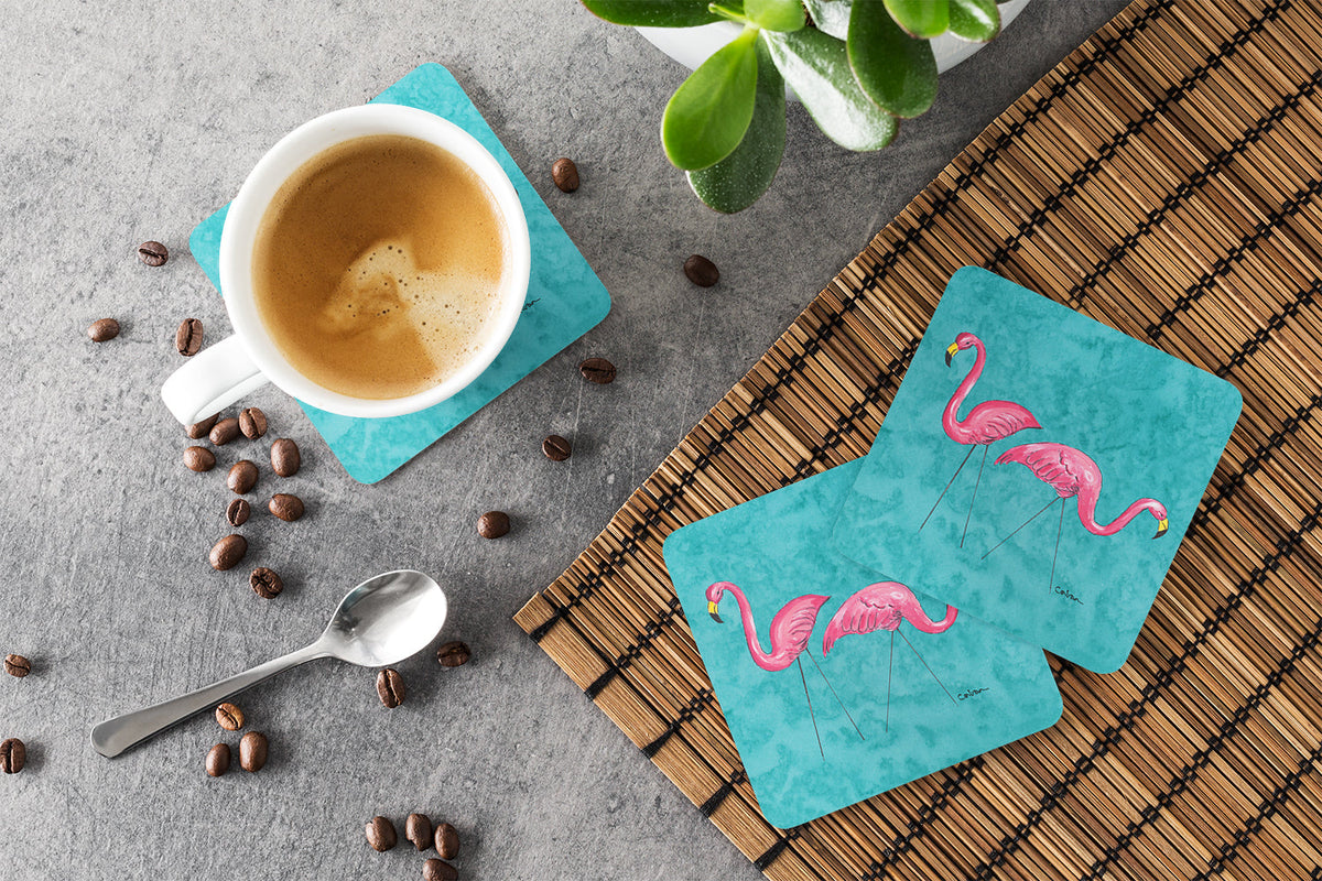 Welcome to the Trailer Foam Coasters Set of 4 Cup Coasters for Indoor Outdoor, Tabletop Protection, Anti Slip, Mouse pad Material