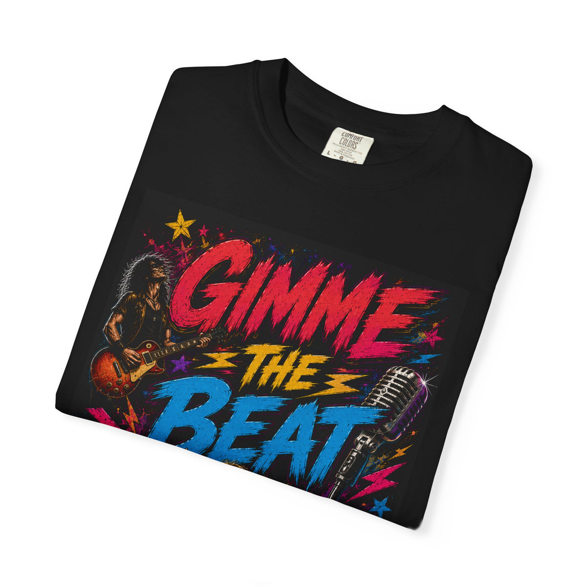 Gimme The Beat drummer graphic T-Shirt | Rock band music tee