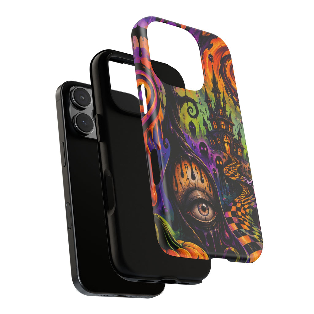 Phone Case — Psychedelic Haunted House Halloween Design
