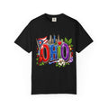 Ohio State Skyline Graphic T-shirt | State Flag Floral Design