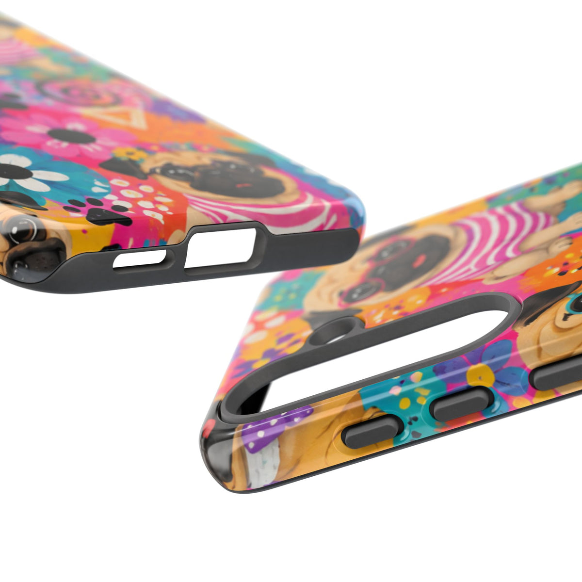 Pug Pop Art Phone Case — Colorful Pug Pattern Tough Case