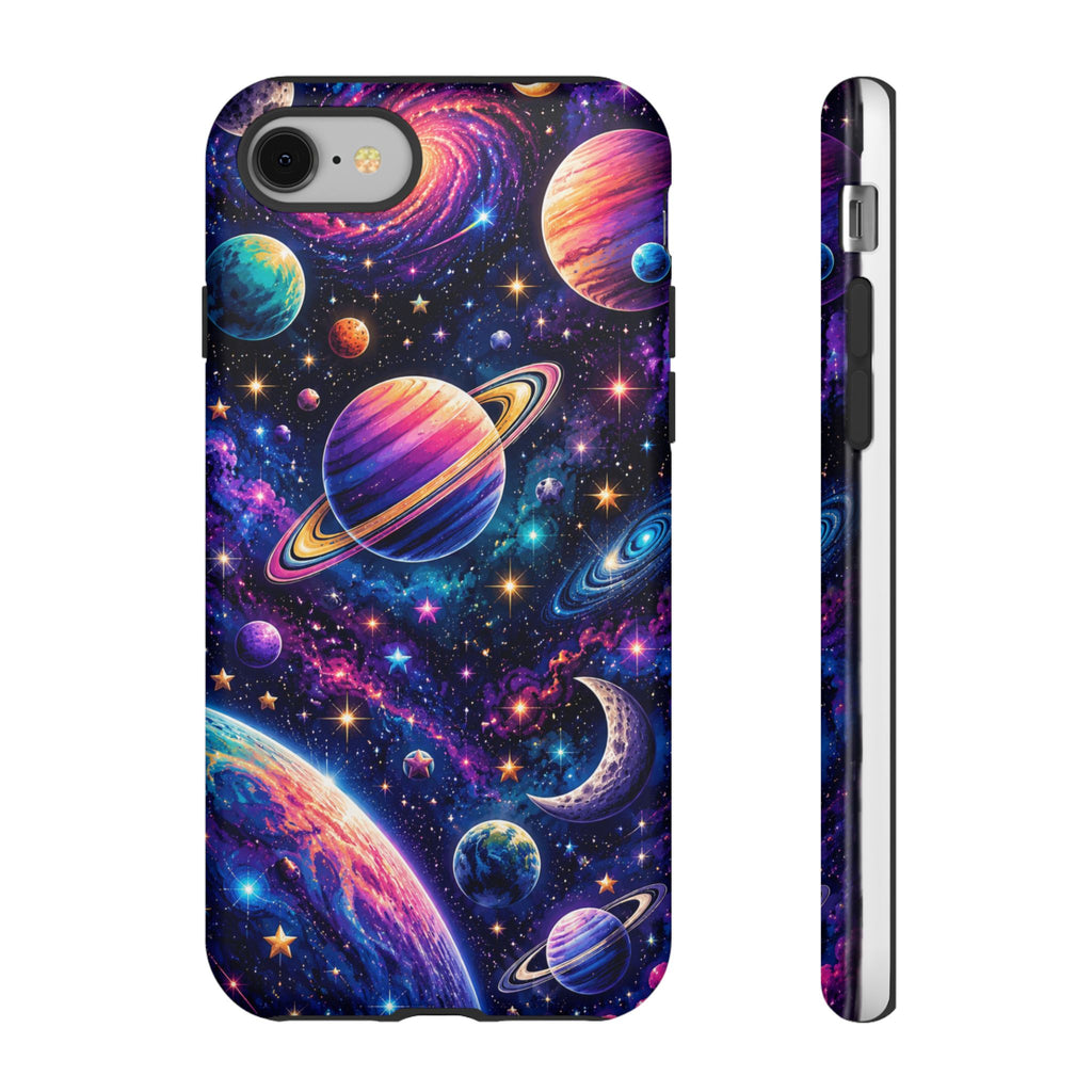 Colorful Galaxy Planets phone case | Tough Case