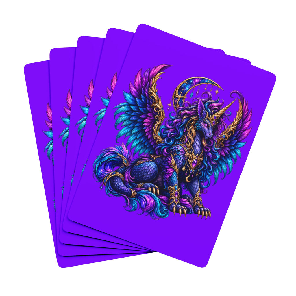 Unicorn Pegasus Poker Playing Cards — Vibrant Mythical Deck for Game Night