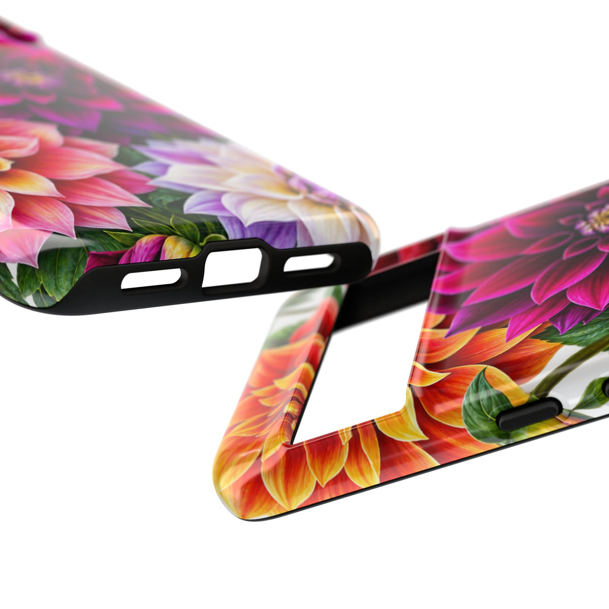 Floral Dahlia Tough Phone Case — Vibrant Protective Floral Phone Cover