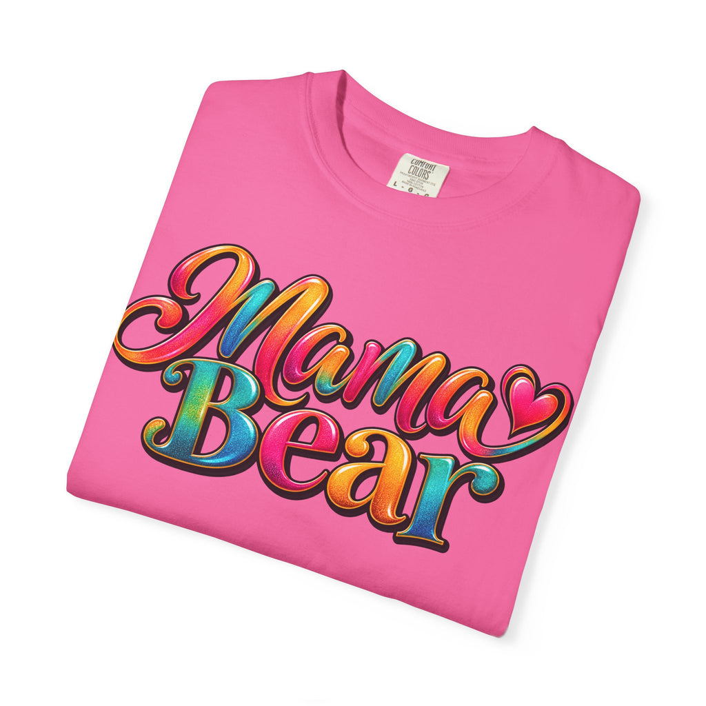 Mama Bear T-Shirt — Colorful Retro Script Mother's Day Tee