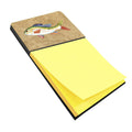 Rainbow Trout Watercolor Sticky Note Holder Refillable Dispenser Desk Accessory 3x3 Pad Gift