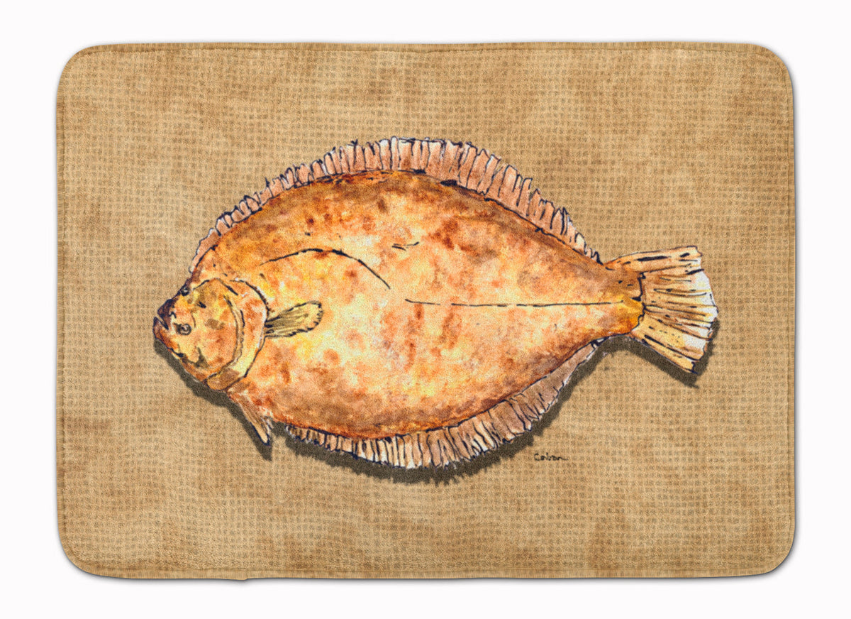 Flounder Memory Foam Kitchen Mat Machine Washable Anti-Fatigue Cushion Comfort Bath or Kitchen Rug