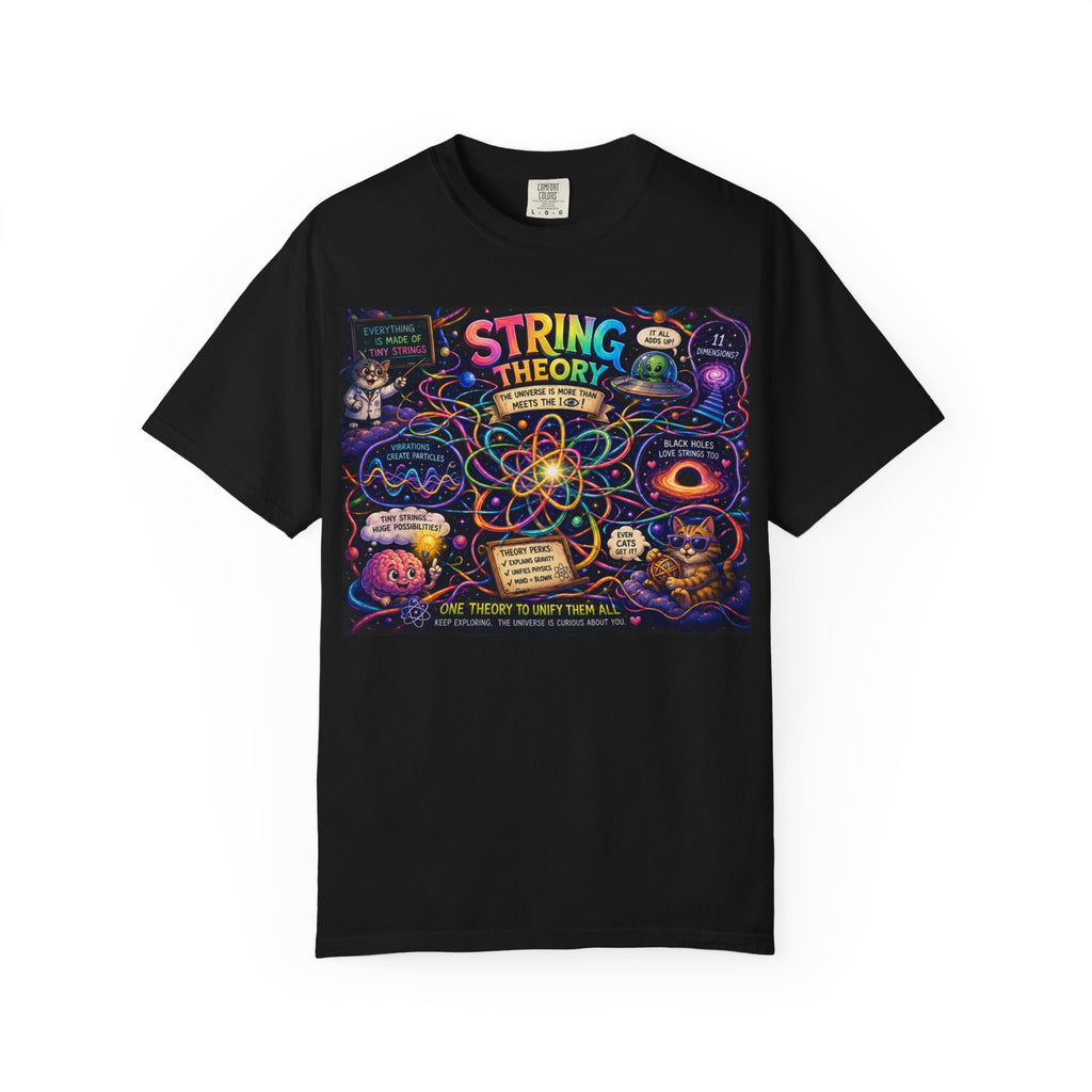 String Theory Diagram T-shirt | Physics Science Atom Illustration