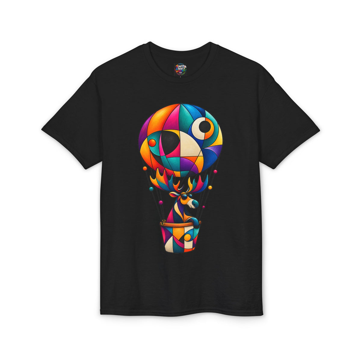 Colorful Geometric Hot Air Balloon T-Shirt