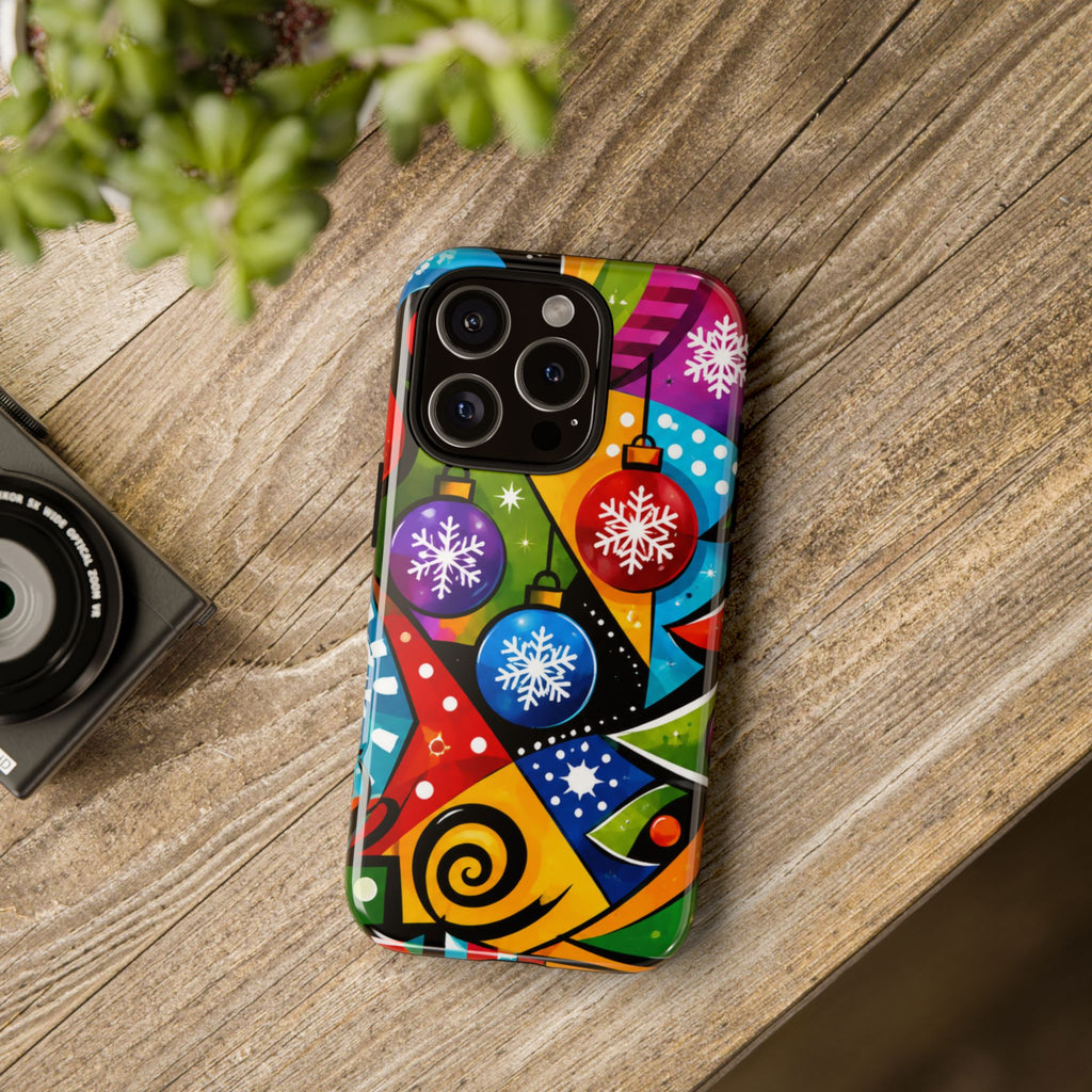 Holiday Ornament Phone Case — Colorful Festive Christmas Design