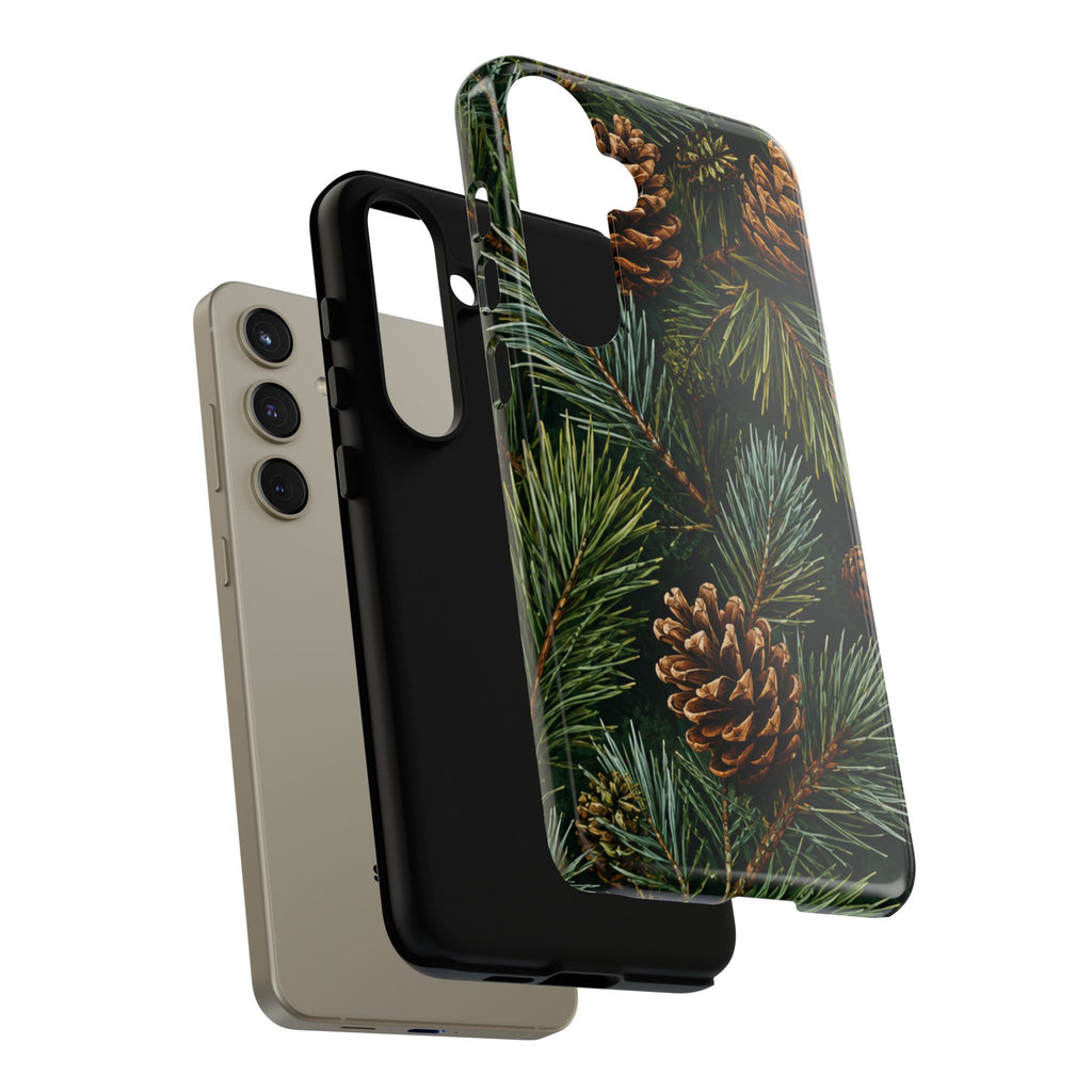 Pinecone Pines Phone Case — Festive Evergreen iPhone Cover
