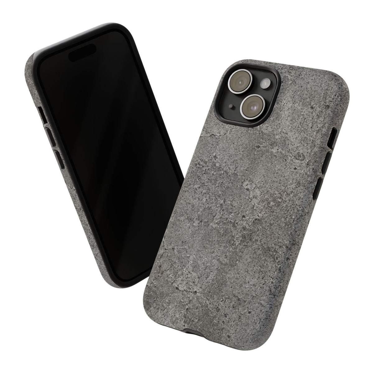 Concrete Texture Phone Case — Rugged Grey Protective iPhone Cover
